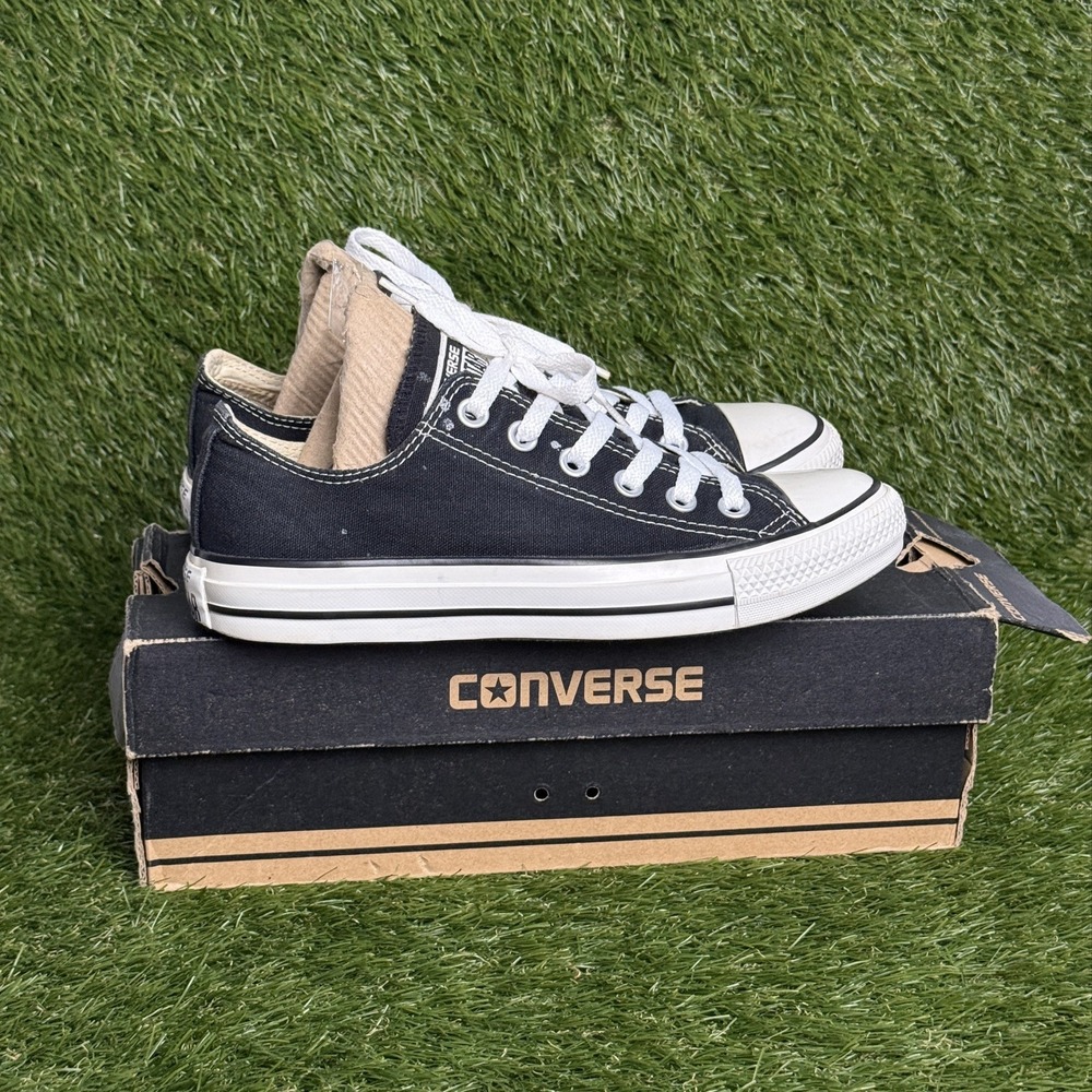 Converse Chuck Taylor All Star Black Low Top Shoes M9166 Mens 5 Womens 7